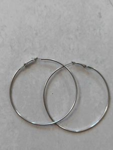 Silver Hoop Earrings