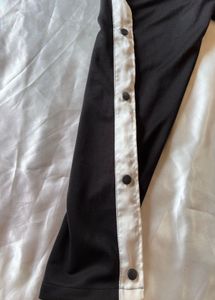 Black Buttoned Trouser Pants