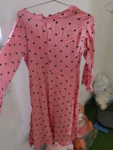 Pink Polka Dot Dress
