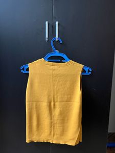 Mustard Sleeveless Top