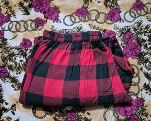 Red &amp; Black Plaid Pants