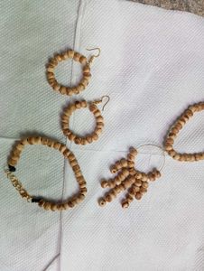 ⭐Wooden Beads Jewelry Set❤‍🔥