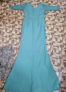 Elegant Teal Maxi Dress