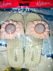 Flower Design Slippers