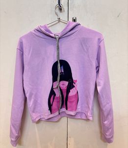 Crop Top With Hoodie