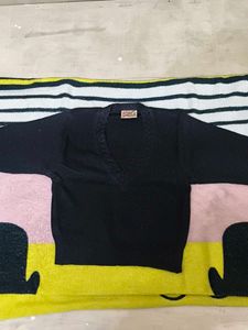 Classic Black Sweater blouse