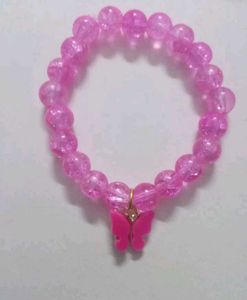 CRACKLE BEADS BRACELET WITH CHARM💖
