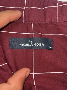 Highlander Maroon Checked Shirt OG