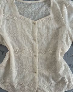 Lace Embroidered Blouse
