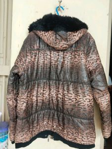 Faux Fur Hooded Puffer Jacket