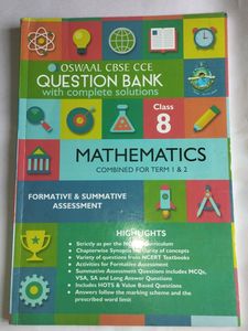 Class 8 Maths Question Bank In Brand New Condition