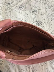 Cute Pink Quilted Shoulder Bag