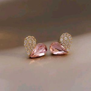Pink Teardrop Earrings
