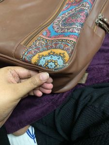 Brown Leather Backpack