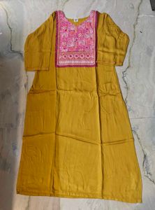 Gajji Silk Suit With Pant N Dupatta