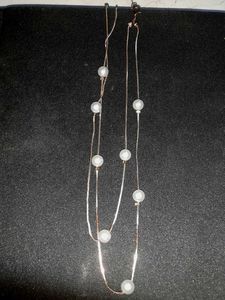 Pearl Beaded Layered Necklace