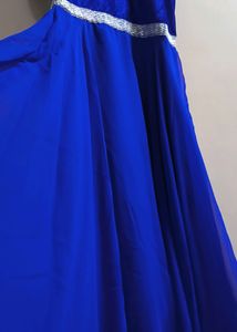 Blue Colour Full Length Gown