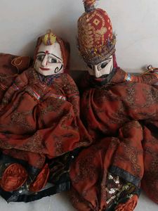 Rajasthani Puppet Couple For Decor
