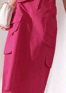 Pink Cargo Skirt