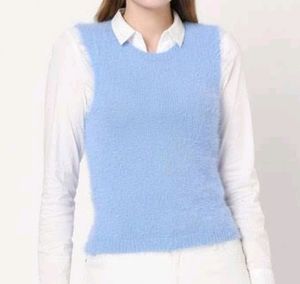 Sky Blue Sweater For Girls