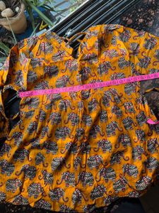 Elephant Print Tunic Top