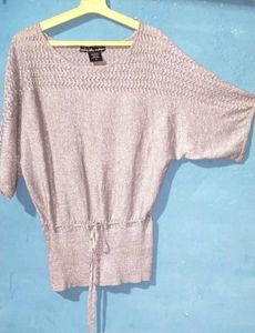 Party Wear Silver Shiny Top