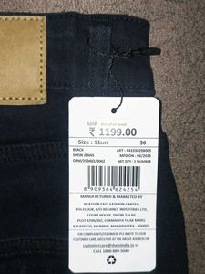 Shein Distressed Star Jeans