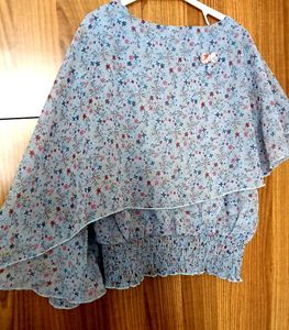 Floral Print Layered Top