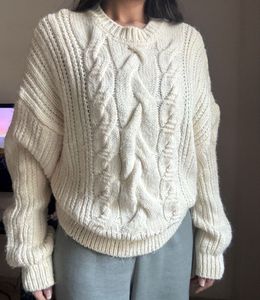 Zara Cable Knit Pullover Sweater