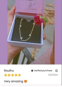 GIVA Rosegold Stone Star Necklace