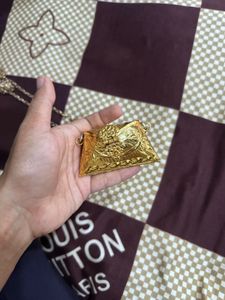 Gold Tone Necklace Bag
