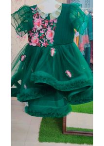Heavy Hand Worked Baby Frock