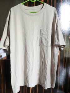 Beige Pocket Tee - Relaxed Fit