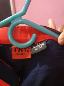 Stylish Navy &amp; Coral Dress