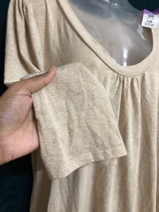 Old Navy Cream Long Sleeve Top