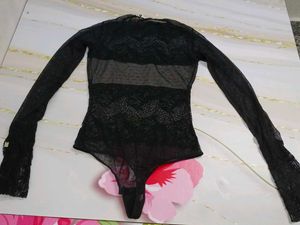 (1100)Lace Bodysuit Top