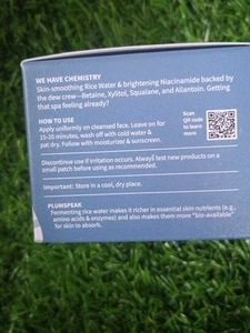 Plum Rice Water &amp; Niacinamide 5%Cloud Whip Mask