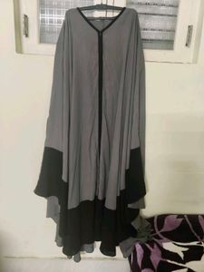 Gray Abaya In Free Size