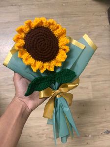 Crochet Sunflower Bouquet