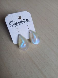 Iridescent Teardrop Earrings