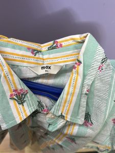Striped Floral Shirt