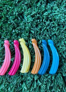 Colorful Banana Hair Clips