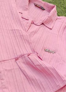 Pink Striped Shirt