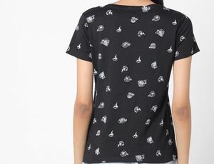 Printed Black T-shirt