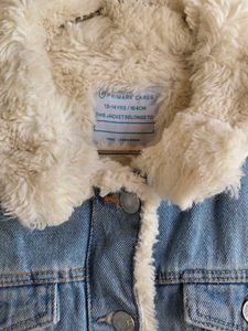 Warm Denim Jacket with Fur inside
