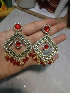 Red Stone Earrings
