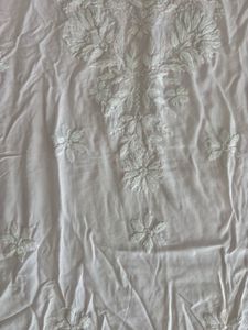 Baby Pink Chikankari Embroidered Short Kurti