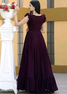 Khodal Creations Flared Gown