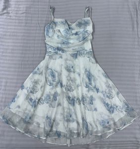 Floral Print Chiffon Dress