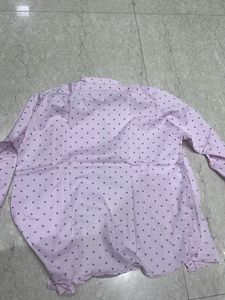 Pink Patterned Button-Down Shirt
